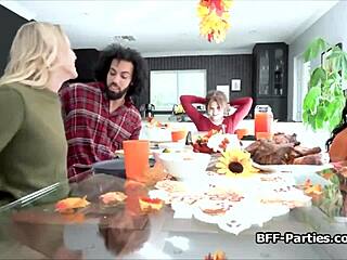Ever tried a Thanksgiving foursome with rimming and deep cock sucking?