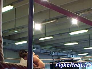 babe gets anally fingered by stunning lesbian wrestler