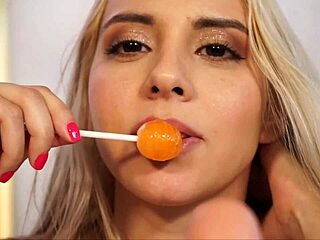 Sussy Love Teases with Lollipop in Solo Play. What's Her Next Move?