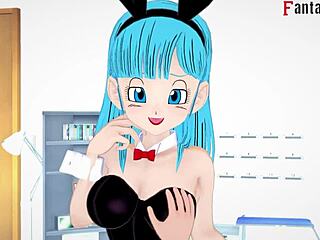 Bulma fucks goku while gohan and android 18 watch