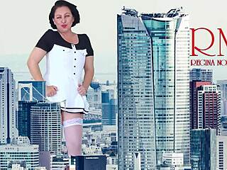 Giant Lady Without Panties Walks Around City Amazing Giantess Show