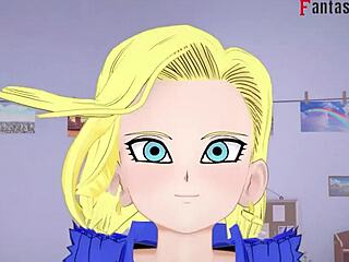 Bulma fucks goku while gohan and android 18 watch