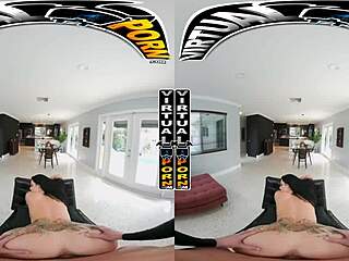 Bella Scorpion's steamy VR birthday gift: A hot early morning fuck with a tattooed MILF