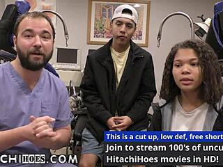 freshman michelle gets vibrator treatment from doctor