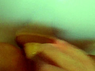 Detailed shower scene with dildo toy usage