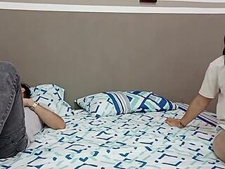 Stepsister Sneaks Into Brother's Bed for Rough Fuck