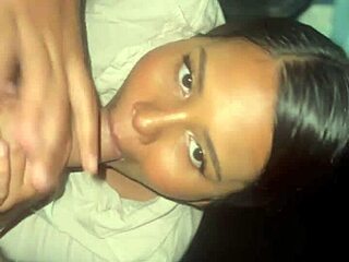 Colombian babe sucks big cock in 4K