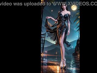 3D anime Yan Lingji showing big assets