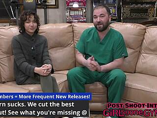 Brooklyn rossis urethra gets penetrated with surgical steel sounds by doctor tampa courtesy of girlsgonegynocom