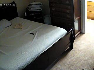 Girlfriend Experiences Intense Double Penetration With 10 Inch Dildo In Bedroom