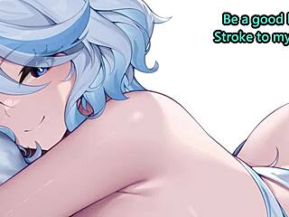 Joi Furina's Femdom Feet Stroke Beats Quickshot in Hentai