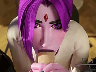 Raven Stays After Class In The Classroom For Extra Lessons