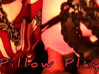 Pillow Play Turns Into Wild Fuckfest With Masked Teasing Couple