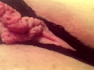 Greluda Stretches Dick in Close-Up Masturbation