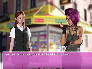 i met this hot emo girl with tattoos in the city she's smoking