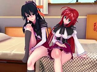 Rias Gremory And Akeno In NTR Madness Hentai