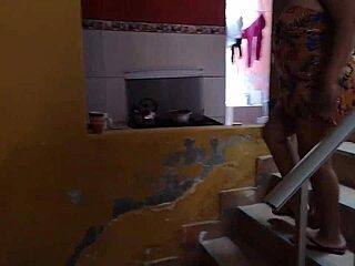 Naked Walk Through House And Patio Before Dildo Fucking