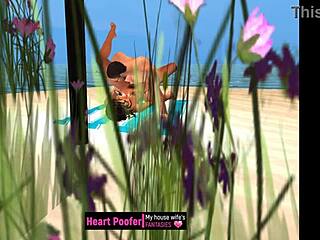 passerby asked, 'may i fuck you?' and i said, 'you may' in this cartoon sex scene