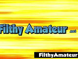 bbw teen 18+ sucks used condoms like a slut