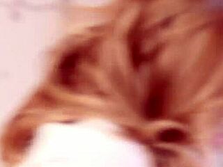 Busty Brett Masturbates In Red Heels