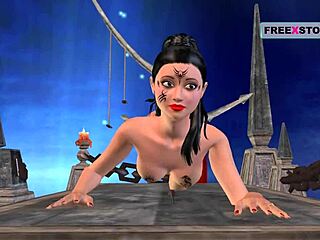 i watch this indian bhabhi in animated hentai, giving sexy positions before masturbating with candle