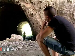 hot big butt black babe noe milk gets fucked in a cave