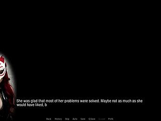 Kate the cartoon maid shows big tits in upskirt scene