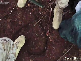 Tattoo Teen 18+ First Time Webcam Masturbation in Army Outdoor Setting