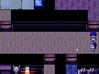 tanned girl natsuki in hentai game, all men jerking off to her