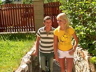 Young Couple Just 18 Years with Small Tits