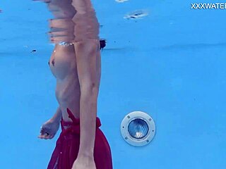 Tiny Hungarian teen 18+ hermione ganger shows tight pussy in pool