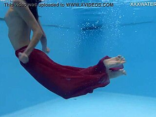 Tiny Hungarian teen 18+ hermione ganger shows tight pussy in pool