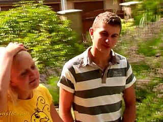 Young Couple Just 18 Years with Small Tits