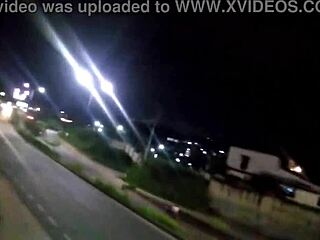 cheating girlfriend fucks friend outside