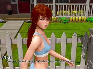 Sexy 3D Cartoon Babe Rips Clothes in Ripples 8