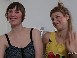 Ida fucks Marlin with a dildo close up wet tits nipples toys cunilingus masturbation