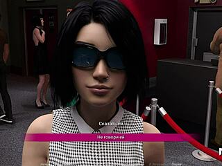 Why not caress that cute girl on the couch in Acting Lessons episode 1 19?