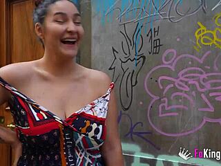 big titted babe gigi lust teases dudes in the street and gets fondled by them