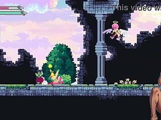 Bold training of the m angel in hentai game.