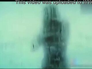 Hot teen relaxes in the shower after a long day