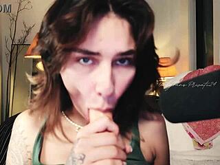 Babe ladyboy behind the scenes with dildo bj by the best flowerava