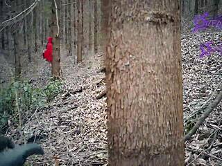 Tatiana Morales as Little Red, Lost and Licked by Wolf in Halloween Anal