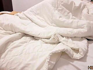 spooning with my best friend in hotel room