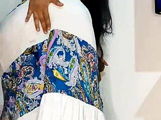 bluee squirts on skirt and pisses for you