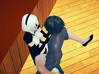 I love hentai girl's big tits and ass in missionary