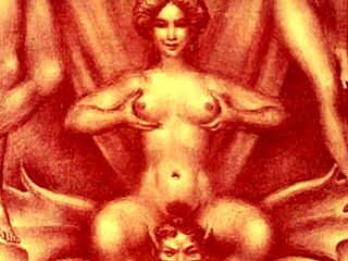 Vintage Cartoon Depicts Erotic Anime Scene