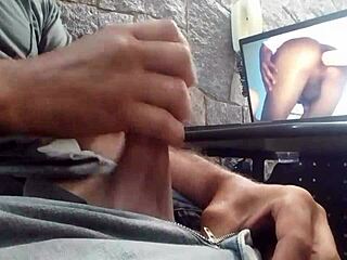 solo boy masturbates intensely in this session!