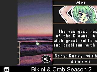 Bikini Girl Rips Clothes In Hentai Striptease Game