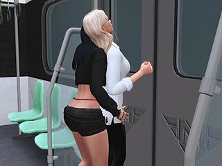 hey, trans mistress lured stepdaughter into wild subway sex in sims 4 hentai
