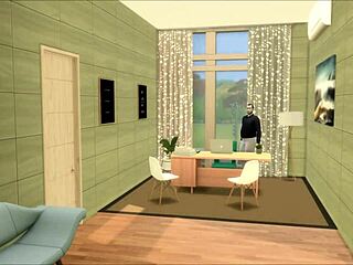 A Secretary Rides Boss in Office for Raise!